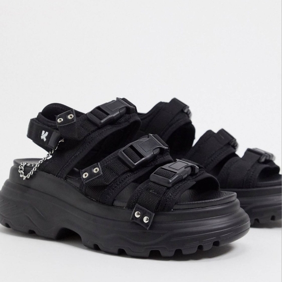 Koi Chunky Buckle Sandals - Picture 1 of 6